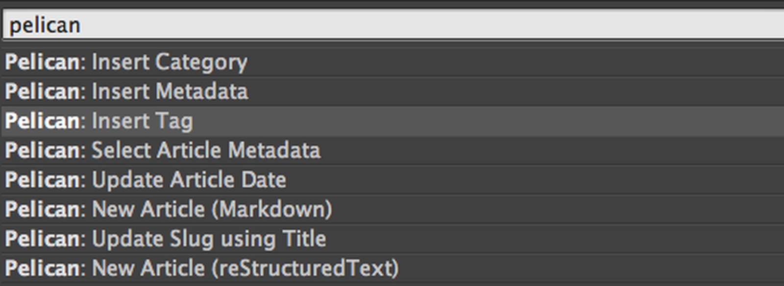Pelican plugin screenshot